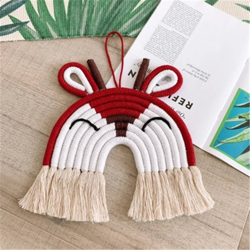 Pendentif Mural en Macramé - Mes animaux déco.