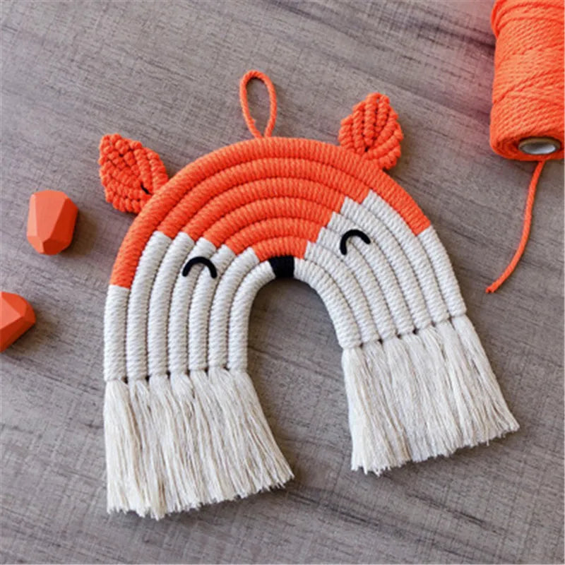 Pendentif Mural en Macramé - Mes animaux déco.