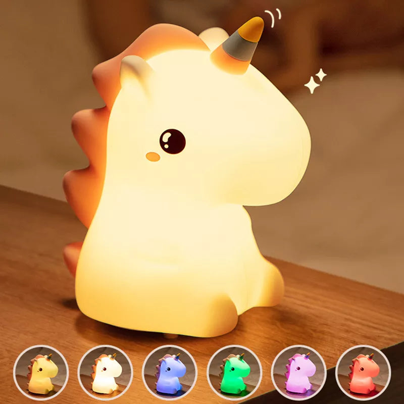 Mes animaux déco - Veilleuse Licorne en Silicone - Nuits chambre enfant