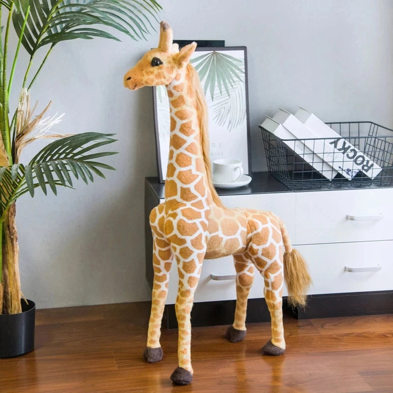 Mes animaux déco- Girafe en peluche géante jouet pour enfants