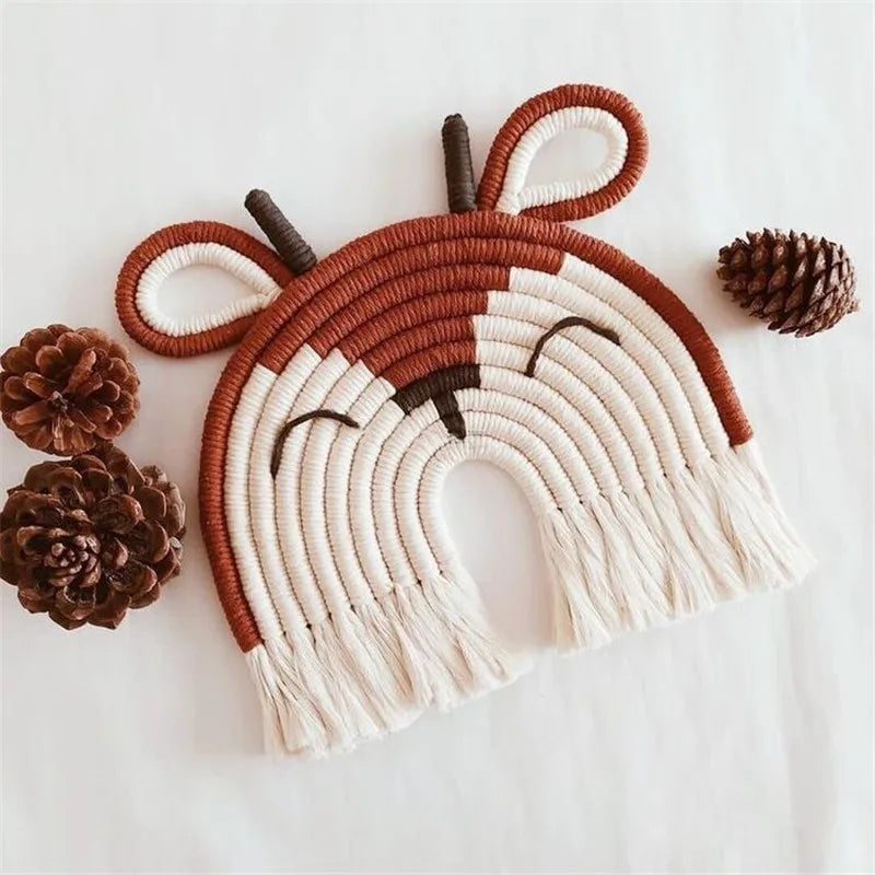 Pendentif Mural en Macramé - Mes animaux déco.