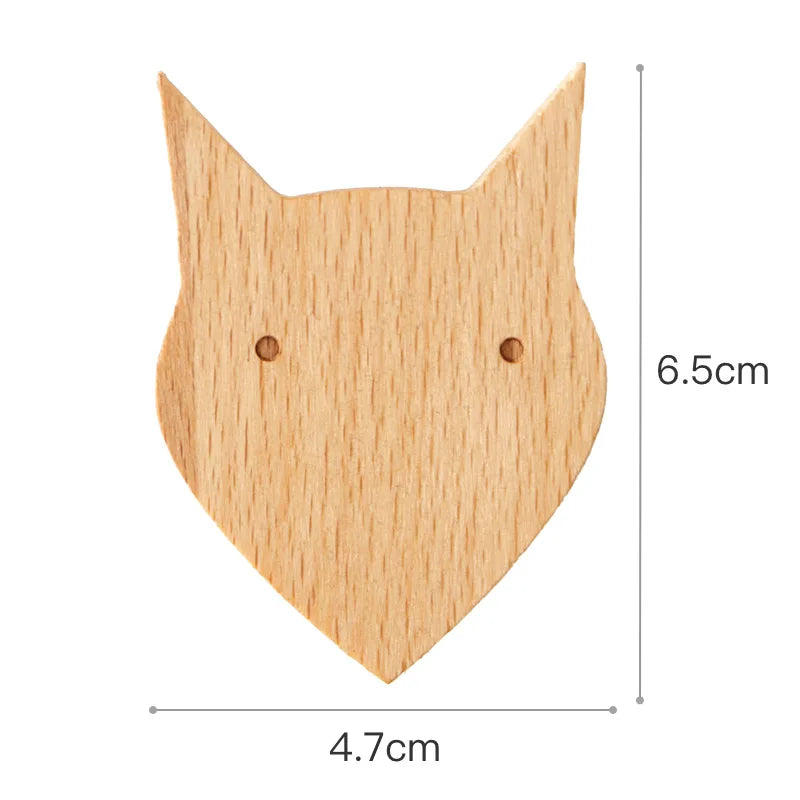 Crochets en Bois Animaliers de Mes animaux déco