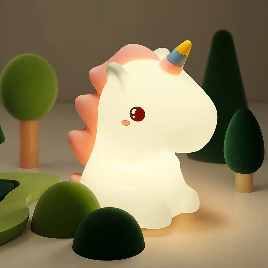 Mes animaux déco - Veilleuse Licorne en Silicone - Nuits chambre enfant
