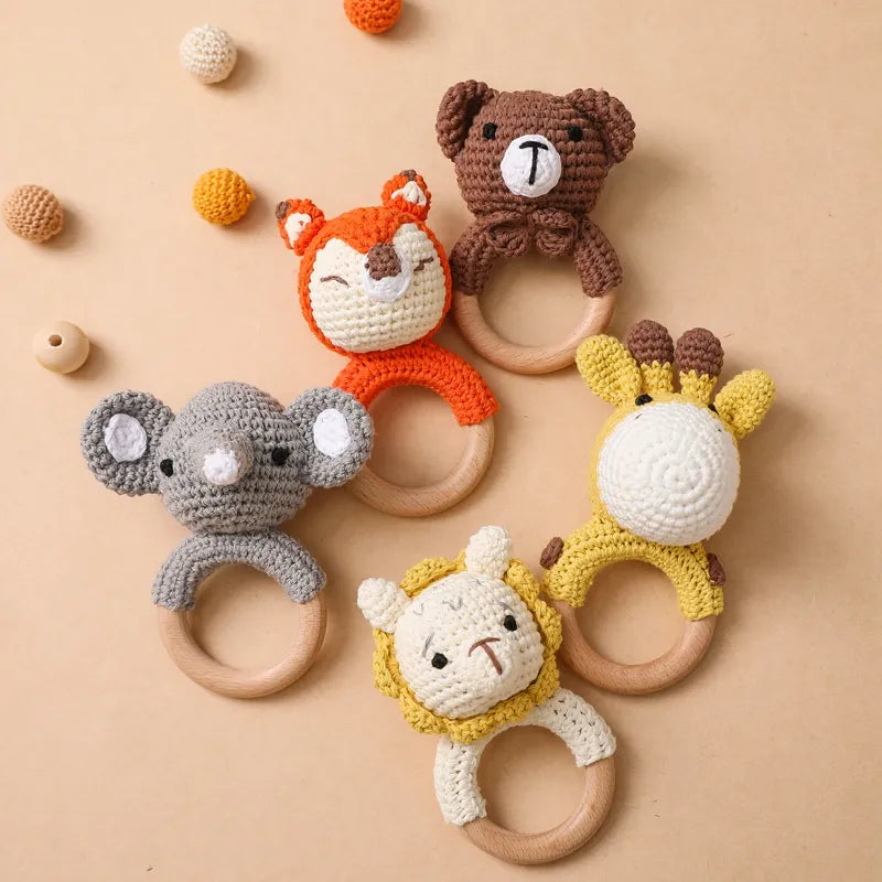 Mes animaux déco - hochet un jouet en bois Montessori - bebe
