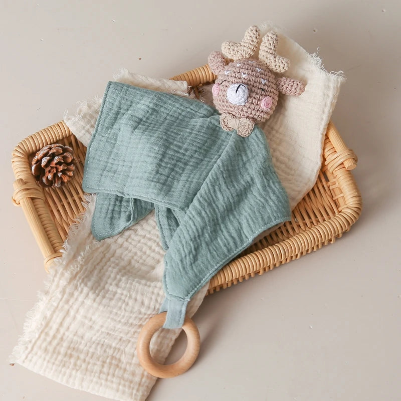 Mes anilaux déco - Doudou Animaux avec Anneau de Dentition