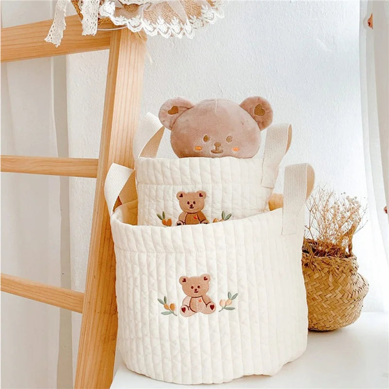 Mes animaux déco- Paniers de Rangement Petit Ours - chambre enfant