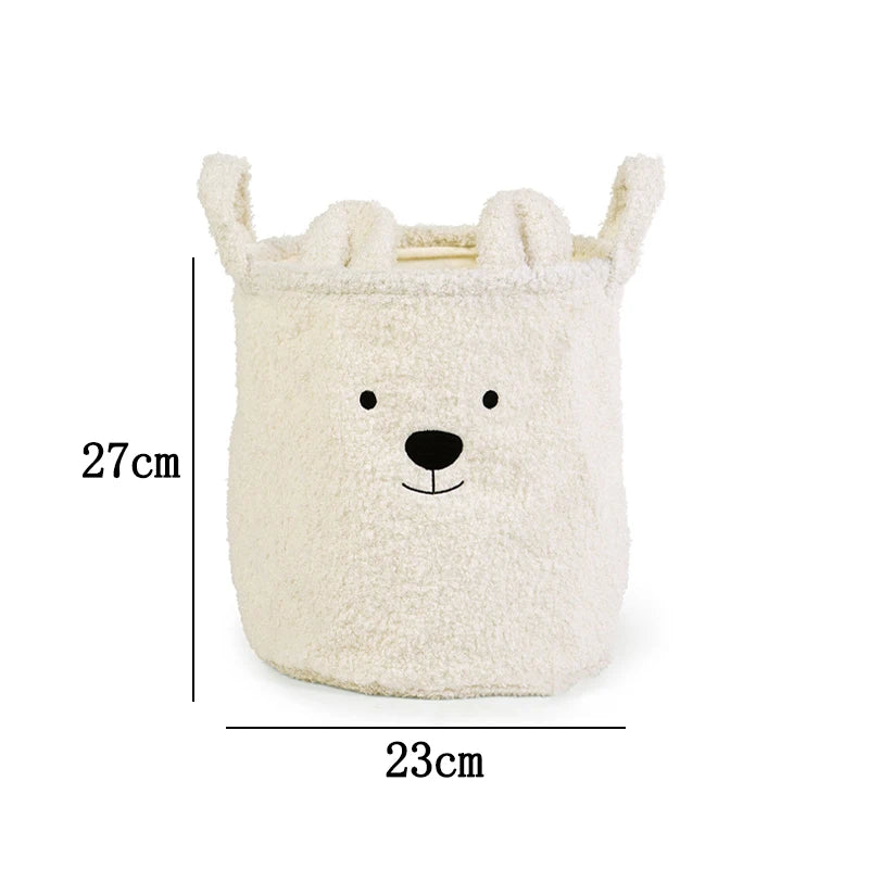 Mes Animaux Déco - chambre enfant - Panier Ours en Peluche
