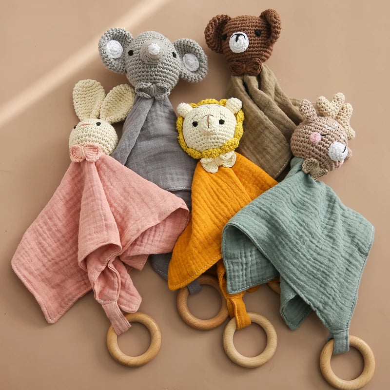 Mes anilaux déco - Doudou Animaux avec Anneau de Dentition