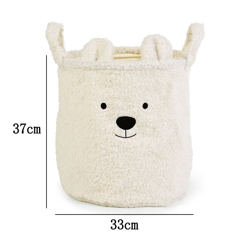 Mes Animaux Déco - chambre enfant - Panier Ours en Peluche