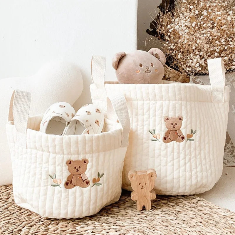 Mes animaux déco- Paniers de Rangement Petit Ours - chambre enfant