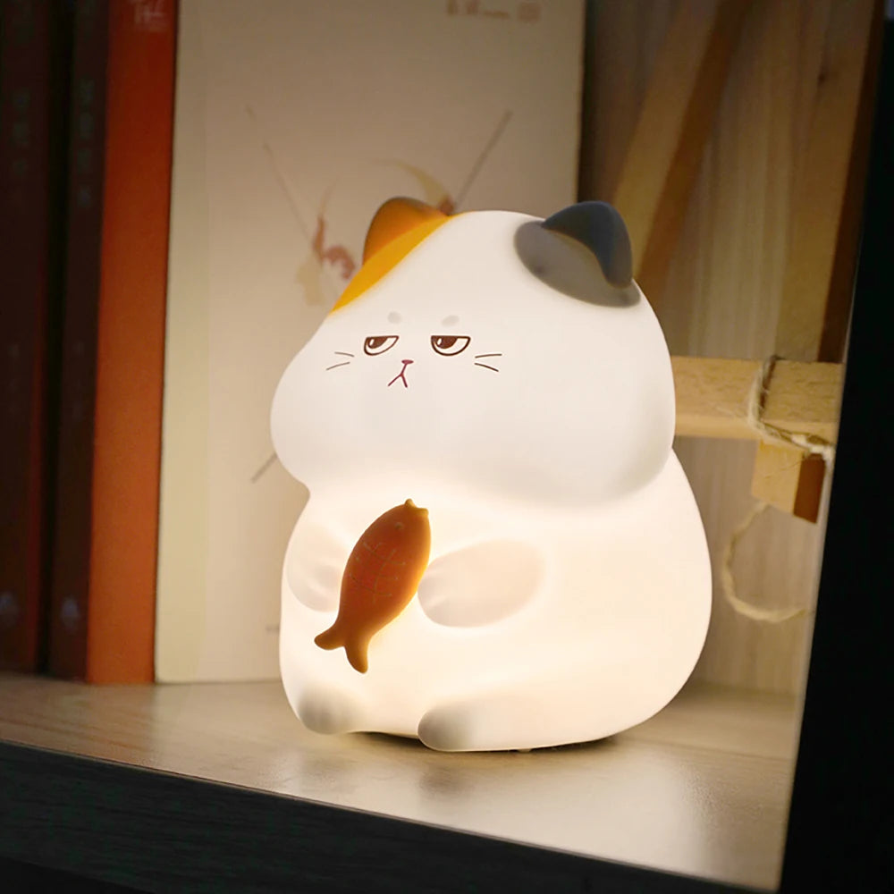 Veilleuse Chat Tout Rond