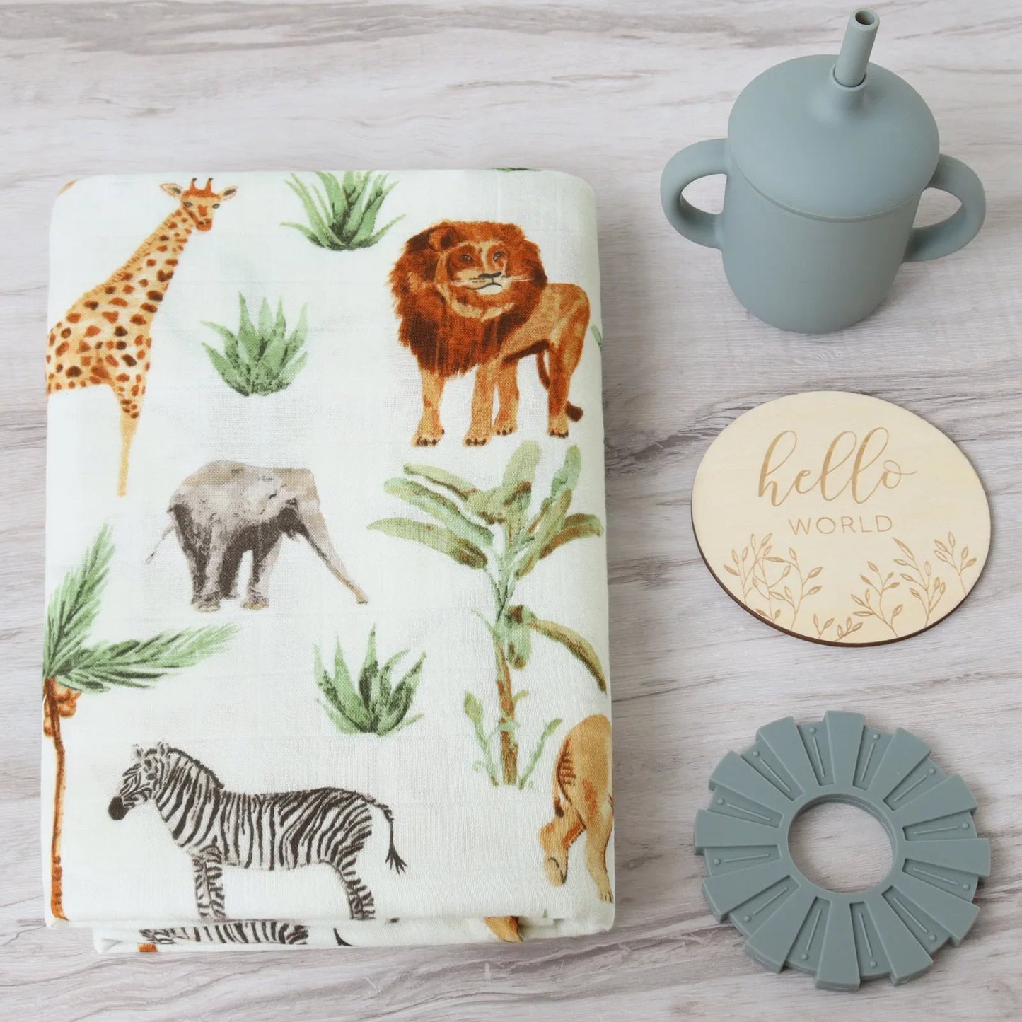 Couverture d'Emmaillotage pour Bébé - Mes animaux déco