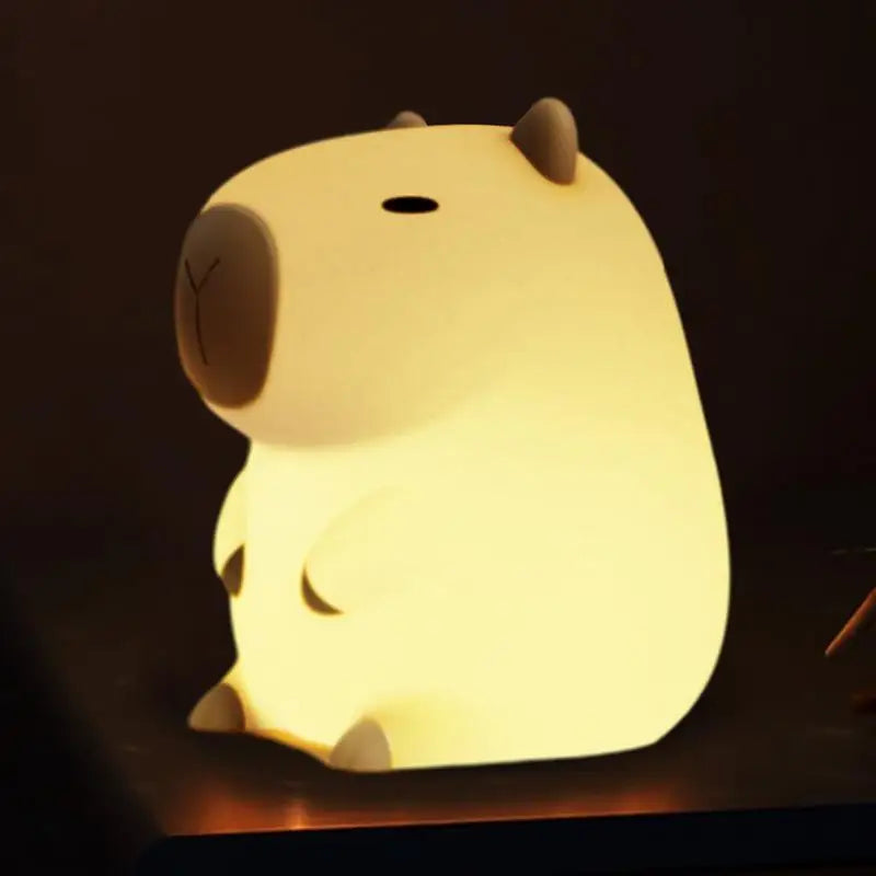 Mes animaux Déco - Veilleuse Capybara en Silicone - Douce Lumière Nuits chambre enfant