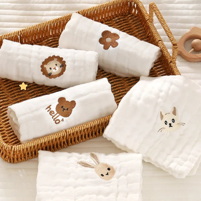 Serviette pour bébé - Mes animaux déco