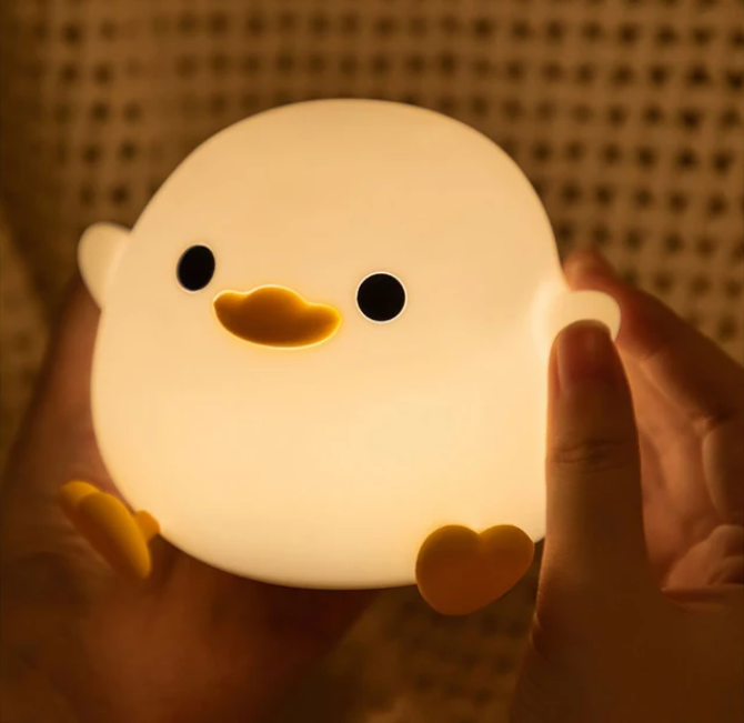 Mes animaux déco- Veilleuse Poussin en Silicone - Lumière Douce pour Nuits enfant