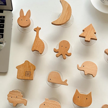 Crochets en Bois Animaliers de Mes animaux déco