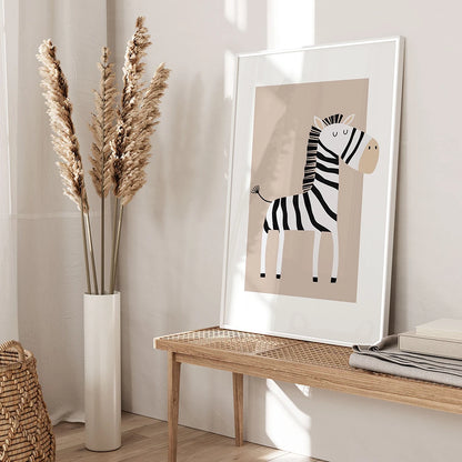 Toile Imprimée d'Animaux de Safari - Mes animaux déco