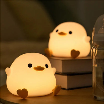 Mes animaux déco- Veilleuse Poussin en Silicone - Lumière Douce pour Nuits enfant