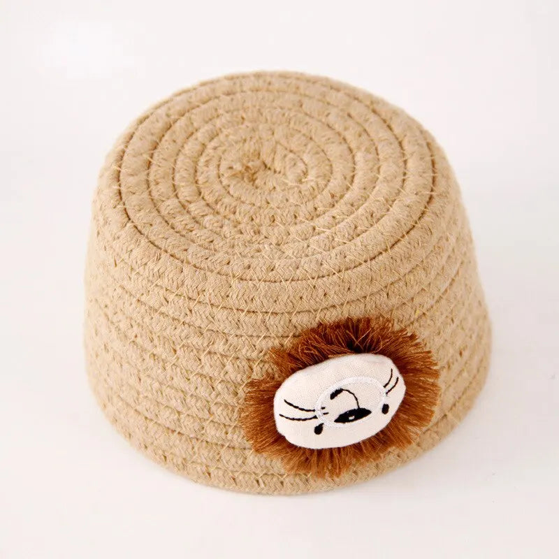 Mes animaux déco - Panier de rangement en corde de coton tissé