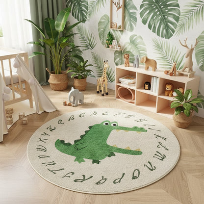 Tapis Enfant Rond Animaux