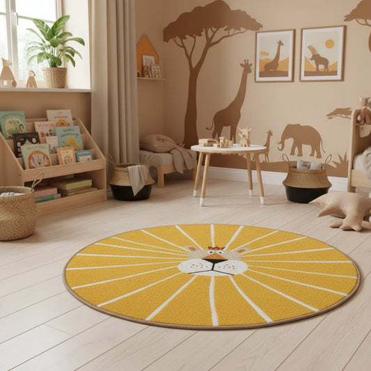 Le Tapis Lion Safari Douillet de Mes animaux déco