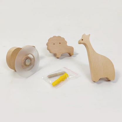 Crochets en Bois Animaliers de Mes animaux déco