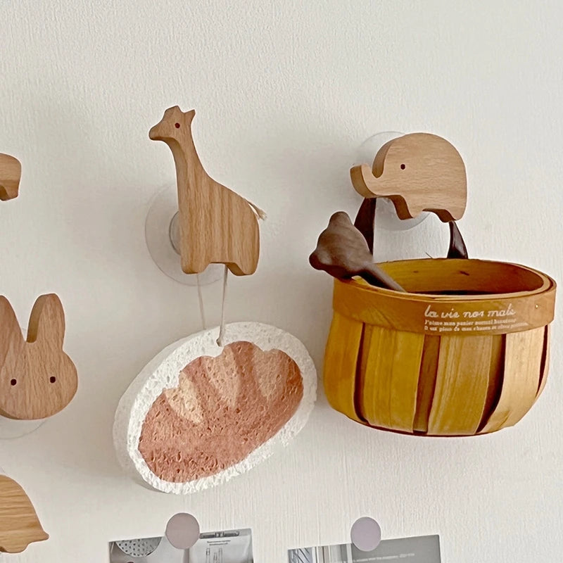 Crochets en Bois Animaliers de Mes animaux déco