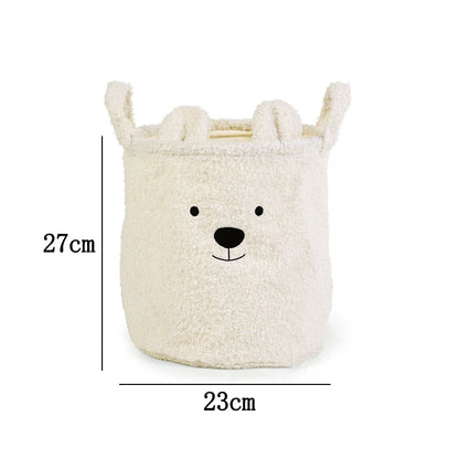 Mes Animaux Déco - chambre enfant - Panier Ours en Peluche