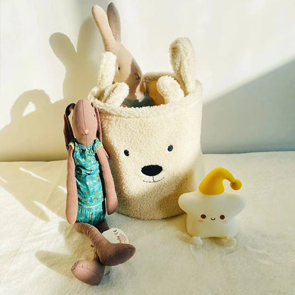 Mes Animaux Déco - chambre enfant - Panier Ours en Peluche