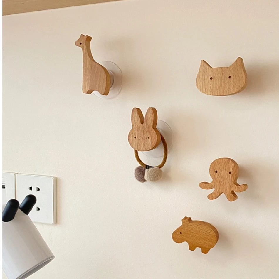 Crochets en Bois Animaliers de Mes animaux déco