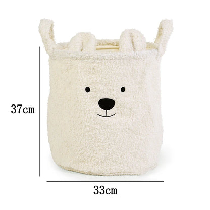Mes Animaux Déco - chambre enfant - Panier Ours en Peluche