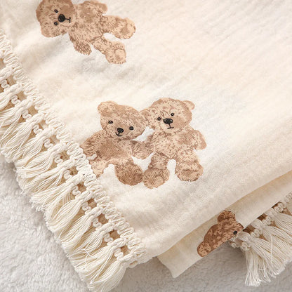 Couverture en coton Animaux - Mes animaux déco 