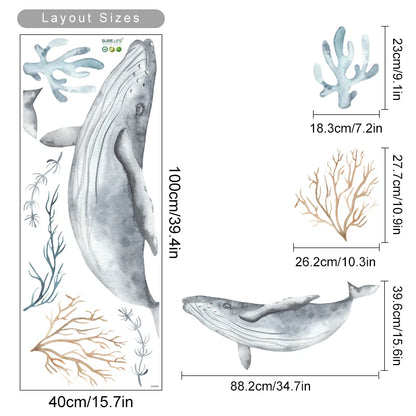 Mes animaux déco - Autocollants muraux Océan