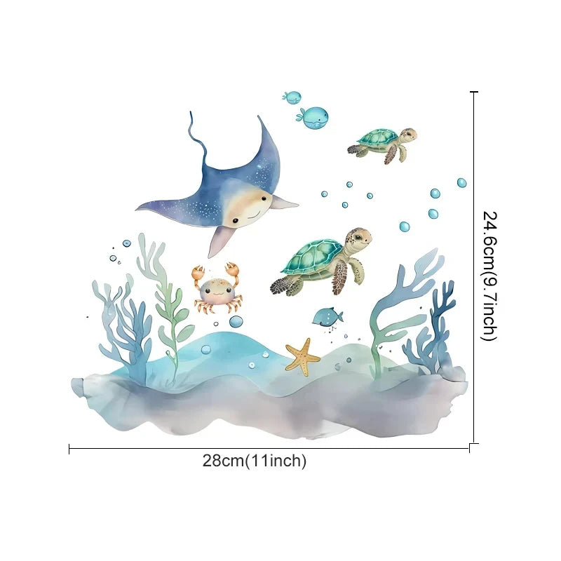 Mes animaux déco - Autocollants muraux Océan