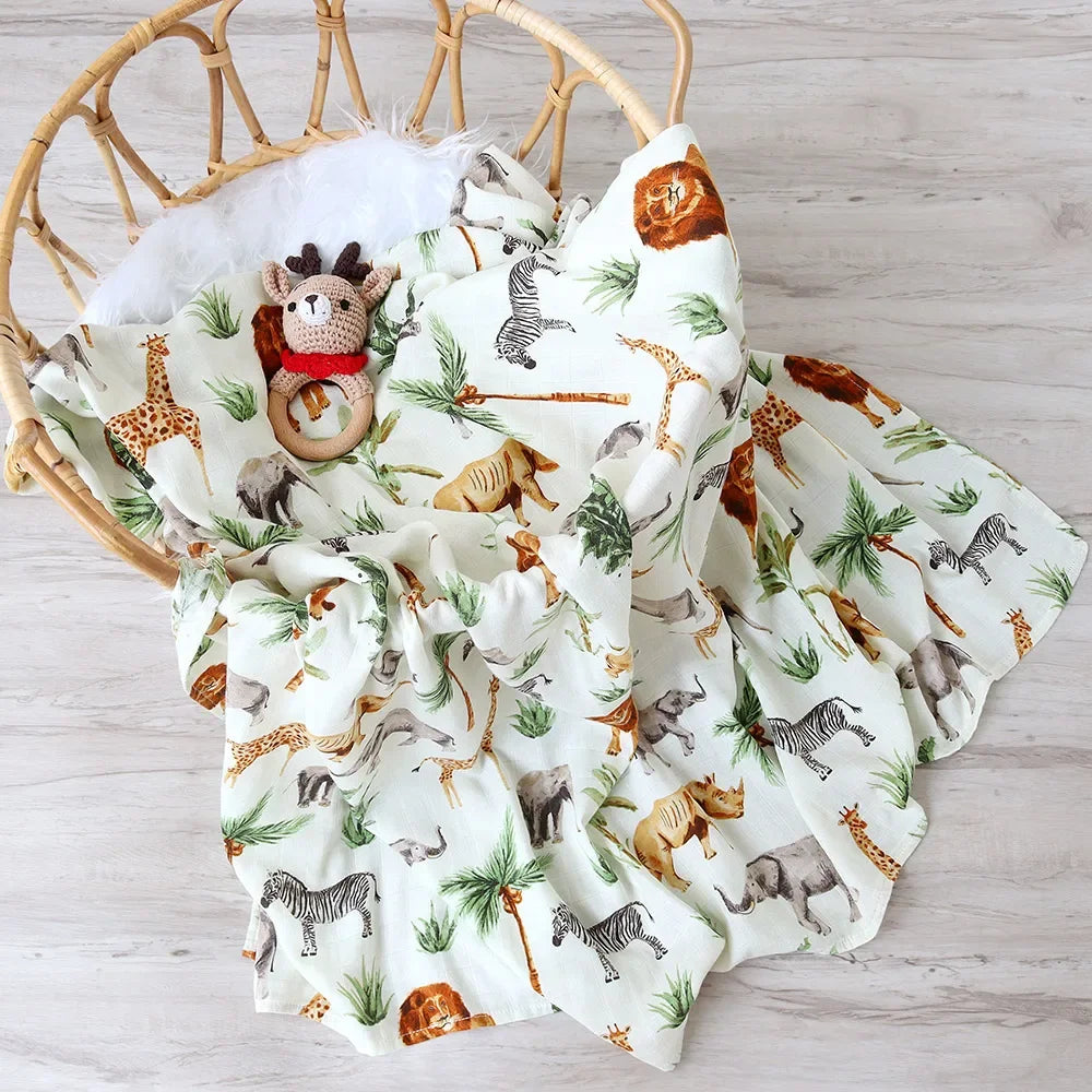 Couverture d'Emmaillotage pour Bébé - Mes animaux déco|48695784964441