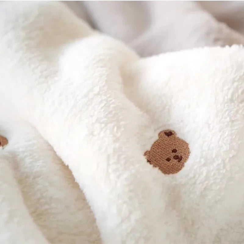 Couverture Bébé Douce en Velours de Mes animaux déco,